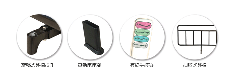 JHCB90-D3多功能居家電動床 